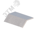 Крышка лотка монтажного углового 45 вниз ЛР45Н.400.10.250.0,7.2