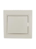 Выключатель 1-кл. СП Mira 10А IP20 со вставкой крем. LEZARD 701-0303-100