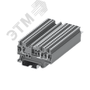 Клемма TC 1-2 пружинная, сечение 1,5 мм. кв., серая