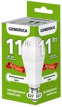 Лампа светодиодная A60 11Вт грушевидная 4000К E27 230В промо GENERICA LL-A60-11-230-40-E27-G