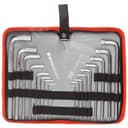 Набор ключей имбусовых "Мастер"Cr-V, 18 шт,нейлоновый чехол ,HEX 1,5-10 мм длинные 9 шт,TORX Т10-Т50 длинные 9 шт