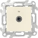 Розетка ТВ одиночная, слоновая кость Simon