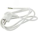 Шнур сетевой с вилкой U-3x1,5-2m-W с заземлением 2м ПВС 3x1,5мм2 белый Б0048706 ЭРА