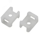 Площадка с монтажным отверстием под хомуты 22х16 мм белая М4 10 штук NO-225-313