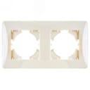 Рамка Ugra 2-местная, бежевый GUSI Electric