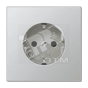 Розетка штепсельная SCHUKO 16A 250V алюминий JUNG