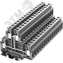 Клемма UKD 2-2 винтовая 2-уровневая с перемычкой, сечение 10 мм. кв., серая SUPU