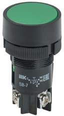 Кнопка SB-7 «Пуск» d22мм 1з+1р 240В зел. IEK BBT40-SB7-K06