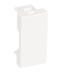 Вставка-заглушка типа Mosaic 22,5x45мм, белая, уп-ка 10 шт. NETLAN EC-IMH-0-WT-10