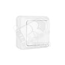 Олимп Выключатель двухклавишный белый наружный О0023 Универсал