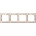 Рамка 4-м КВАРТА РГ-4-ККм горизонт. крем. IEK EMK40-K33-DM