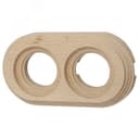 Лизетта Рамка 2 постовая для открытой проводки (Натурэль на бревно 260мм) BFC26-620-10 Бирони