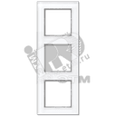 Рамка 3-я для горизонтальной/вертикальной установки Серия- ACreation Материал- стекло Цвет- белый AC583GLWW JUNG