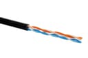 Кабель категории 5e, U/UTP, 2 пары, V-LINK, 22 AWG, нг(А)-HF, внешней/внутренней прокладки, черный Eurolan (19B-U5-11BL)
