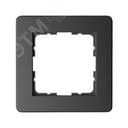 Рамка G-Flex 1-постовая, цвет черный матовый (soft touch) Jasmart