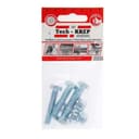 Болт с шестигранной головкой М8х30 DIN 933 класс прочн. 8.8 с гайкой и шайбой оцинк. (пакет) (уп.4шт) Tech-Krep/Zitar 112722