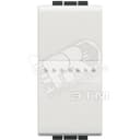 LivingLight Переключатель промежуточный Axial с автоматическими клеммами 1 модуль белый