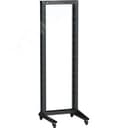 Стойка однорамная на роликах LINEA F 47U 600х600мм черная ITK
