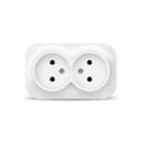 Розетка 2-м ОП 10А IP20 без заземл. бел. IONICH 1417