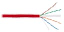 LAN U/UTP 4x2x23AWG (0,55мм) Кат.6 (Класс E) полимерн материал нг(А)-HF красный (305м) NIKOMAX (NMC 4140C-RD)