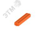 Клемма TB 2-2 с бок. подключ. с крепеж.фланцами 254, оранжевая