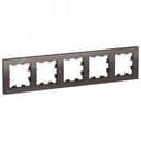 Рамка пятипостовая ATLASDESIGN универсальная мокко