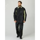 Костюм сварщика зимний комбинированный 2 кл.защиты (тк.Брезент,550/Спилок S=2,3), черный/бежевый 52-54/182-188