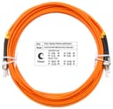 Шнур оптический duplex ST-ST 62,5/125 MM 5 м LSZH Cabeus FOP-62-ST-ST-5M