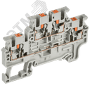 Колодка клеммная CP-ML 2 ур. 2,5мм2 серая IEK