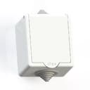 IP44 Розетка брызгозащищенная открытой установки с заземляющим контактом одноместная(16А) РА16-660, белая