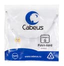Патч-корд UTP, категория 6, 0.3 м, неэкранированный, белый Cabeus PC-UTP-RJ45-Cat.6-0.3m-WH