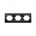 Рамка тройная, цвет чёрный (серия Florence) 2172830 ССТ