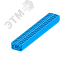 Клемма TB 2-2 промежут. фронт. подключение, сечение 2,5 мм. кв., синий.