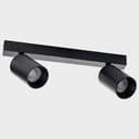 Светильник накладной ITALLINE GU10 2x9W DANNY E2 black