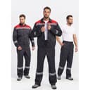 Костюм Легион Премиум-1 СОП CH (тк.Смесовая,240) брюки, т.серый/красный, р. 44-46/170-176