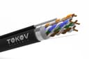 Кабель витая пара F/UTP 4х2х24AWG(0.51мм)+тросс кат.5E PE TOKOV PRO Fluke tested (м) TOKOV ELECTRIC TKP-C05-F42-5E-305-ODC