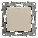 Выключатель одноклавишный, слоновая кость безвинтовые зажимы 10АХ LEGRAND
