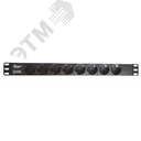 Блок розеток для 19 шкафов 8 розеток Schuko DKC