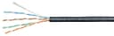 Кабель LAN UTP (U/UTP), кат. 5e, 4x2x24 AWG, LSZH, нг(А)-HF, черный Cabeus UTP-4P-Cat.5e-SOLID-LSZH-BK (305 м)