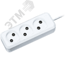 Удлинитель Navigator 71 449 NPE-S1-03-300-X-2x0.75 без заземления 3 гн. 3м 6А ПВС 2х0.75