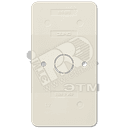 Плата монтажная огнестойкая для установки комбинации розетка - выключатель JUNG