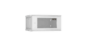 Настенный разборный шкаф TLK 19", 6U, стекло, 600х450, серый TLK TWI-066045-R-G-GY