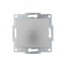KARINA Выключатель проходной матовое серебро (10шт/120шт) Lezard