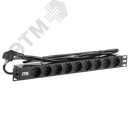 Блок розеток PDU 9 розеток 1U шнур 2м вилка алпроф ITK