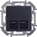 INSPIRIA розетка двойная RJ 45 категория 5e UTP антрацит LEGRAND