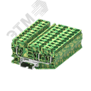 Клемма земля TC 1-2, сечение 10 мм. кв., желто-зеленая