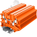 Клемма TU 2-2 винтовая, сечение 2,5 мм. кв., оранжевая