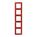 Рамка 5-я для горизонтальной/вертикальной установки  Серия- AS550  Материал- термопласт  Цвет- красный