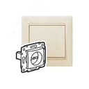 VALENA Розетка в рамку без заземления 16А слоновая кость 695611 LEGRAND