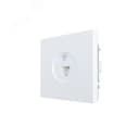 ZIMA Розетка телефонная евро белая LEZARD